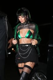 Kendall Jenner as Powerpuff Girl Buttercup - Halloween Party in West Hollywood 10/31/2017