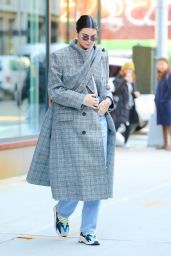 Kendall Jenner Wearing Balenciaga Coat - New York City 11/20/2017