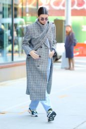 Kendall Jenner Wearing Balenciaga Coat - New York City 11/20/2017