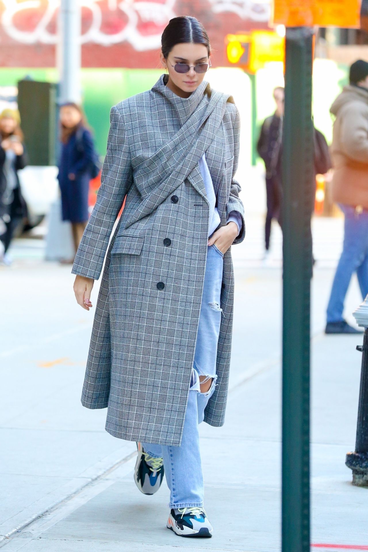 Kendall Jenner Wearing Balenciaga Coat - New York City 11/20/2017 ...
