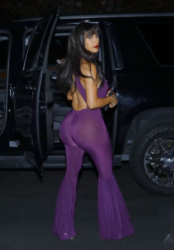 Kim Kardashian as Selena Quintanilla-Pérez - Los Angeles 10/31/2017