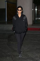 Kourtney Kardashian in Tights - Leaving Her Class in LA 11/14/2017