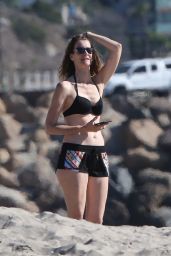 Laura Dern in Shorts and Bikini Top - Malibu 11/22/2017