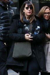 Leah Remini - Arrives on Set for "Second Act" in NYC 11/20/2017