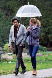 Lili Reinhart and Cole Sprouse - Filming an Episode of Riverdale in Vancouver 11/14/2017