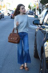 Lily Collins - Drops Off a Package at the FedEx in Beverly Hills 11/21/2017