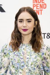 Lily Collins - Film Independent 2018 Spirit Awards Press Conference in West Hollywood 11/21/2017