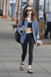 Lily Collins - Grabs a Coffee in Beverly Hills 11/16/2017