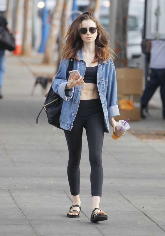 Lily Collins - Grabs a Coffee in Beverly Hills 11/16/2017