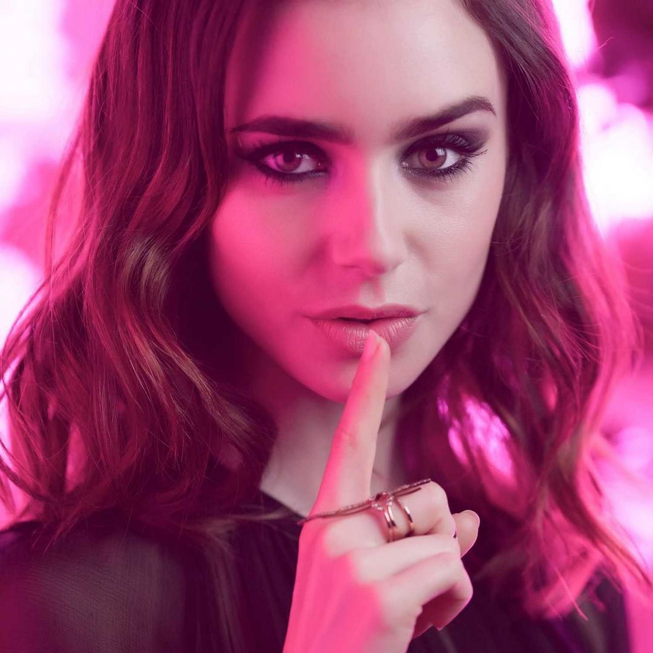 Lily Collins - Photoshoot for Lancôme's 'Miracle Secret' Fragrance ...