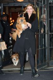 Mischa Barton Carries Her Dog - NYC 11/14/2017