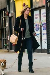 Mischa Barton - Walking Her Dogs in Manhattan, NYC 11/13/2017