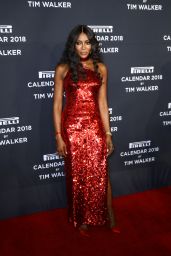Naomi Campbell – Pirelli Calendar 2018 Cocktail Reception and Gala Dinner in NY