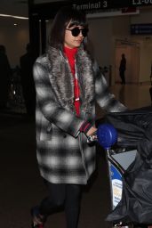 Nina Dobrev at LAX Airport in Los Angeles 11/15/2017