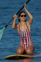 Olivia Wilde in Swimsuit - Paddleboarding in Hawaii 11/20/2017