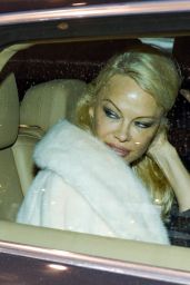 Pamela Anderson - Leaving Her Hotel in Warsaw 11/26/2017