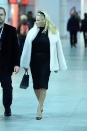 Pamela Anderson - Leaving Her Hotel in Warsaw 11/26/2017