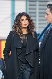 Priyanka Chopra - "Quantico" Set at Coney Island in Brooklyn, New York  11/20/2017