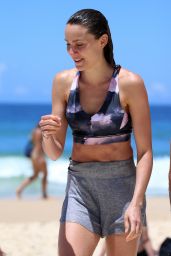 Rachael Finch in Bikini Top at Bondi Beach in Sydney 11/25/2017
