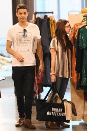 Sarah Hyland and Her New Boyfriend Wells Adams - Shopping at Urban Outfitters in Studio City 11/22/2017