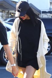 Selena Gomez Cute Street Style - Goes for Sushi in LA 11/18/2017