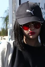 Selena Gomez Cute Street Style - Goes for Sushi in LA 11/18/2017