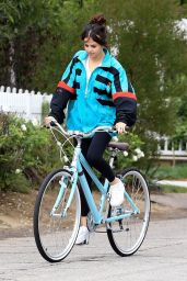 Selena Gomez - Riding Her Bike in Los Angeles 10/31/2017