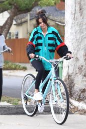 Selena Gomez - Riding Her Bike in Los Angeles 10/31/2017