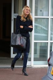 Tess Daly - Leaving Her Hotel in Blackpool 11/18/2017