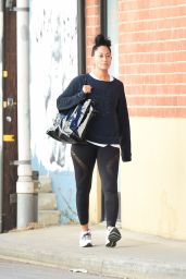 Tracee Ellis Ross in Spandex - Out in Los Angeles 11/24/2017