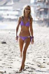 Victoria Hervey in Bikini on the Beach in Malibu