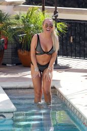 Aisleyne Horgan Wallace in Bikini - Poolside in Los Angeles, November 2017