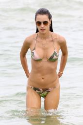 Alessandra Ambrosio in a Teeny Bikini On the Beach in Florianopolis