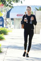 Alessandra Ambrosio in Tights - Brentwood 12/14/2017