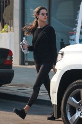 Alessandra Ambrosio in Tights - Out in Los Angeles 12/05/2017