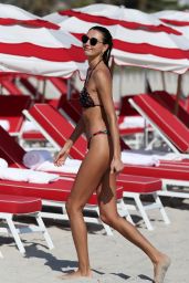 Alina Baikova Hot in Bikini on the Beach in Miami