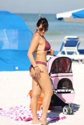 Andrea Calle in Bikini on Miami Beach