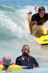 Angelique Kerber - Surfing at Trigg Beach in Perth