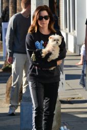 Ashley Tisdale With Her Dog - Venice Beach 12/19/2017