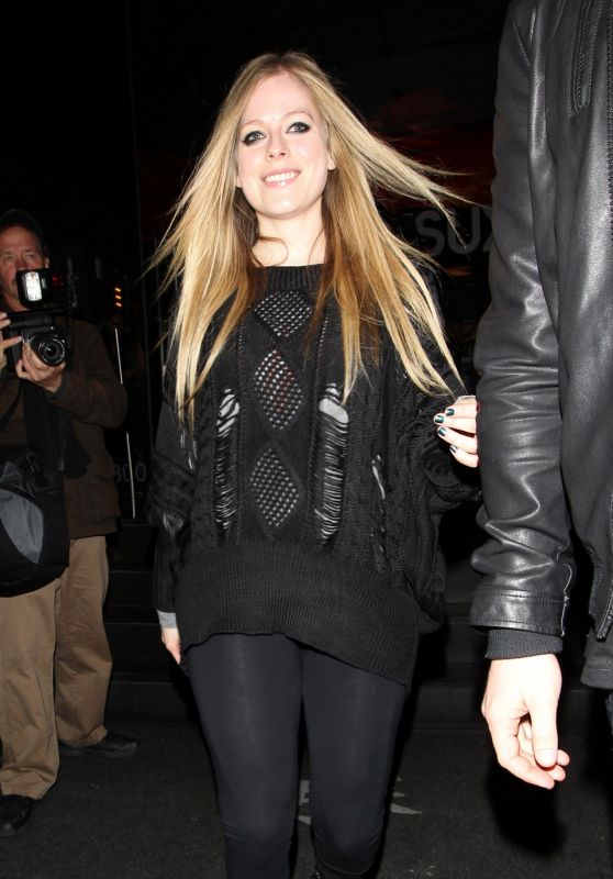 Avril Lavigne - Leaves Katsuya Restaurant in LA