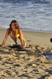 Brooke Burke-Charvet on the Beach in Malibu, November 2017