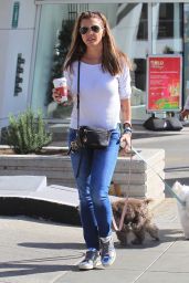 Charisma Carpenter With Her Dogs in Beverly Hills 12/18/2017