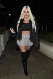 Charlotte Crosby and Holly Hagan Night Out - Menagerie Bar and Restaurant in Manchester