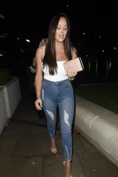 Charlotte Crosby and Holly Hagan Night Out - Menagerie Bar and Restaurant in Manchester