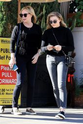 Chloe Grace Moretz and Her Mother Teri at Il Pastaio in Beverly Hills