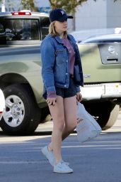 Chloe Grace Moretz Leggy in Shorts - Out in Studio City 12/05/2017