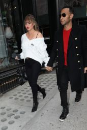 Chrissy Teigen and John Legend - Out in NYC 12/15/2017