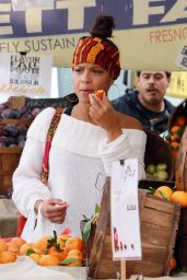 Christina Milian - Farmers Market in Studio City 12/10/2017