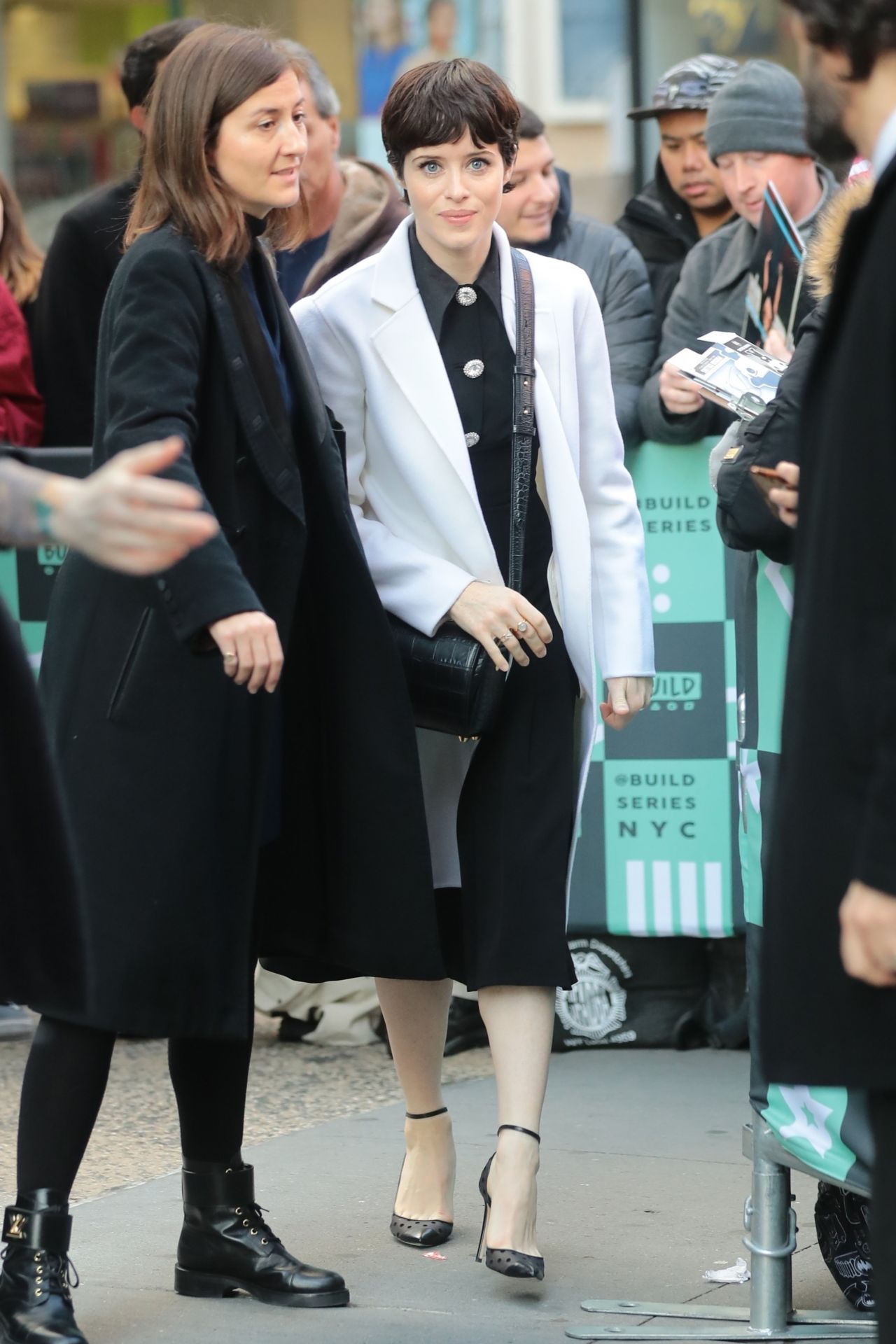 Claire Foy at BUILD Series in New York City 12/04/2017 • CelebMafia