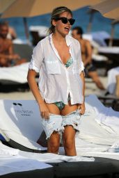 Constance Caracciolo in Bikini on Miami Beach 12/07/2017